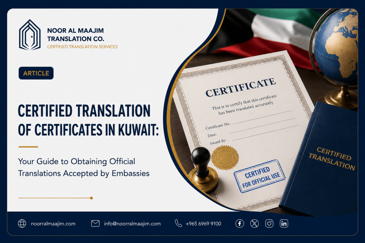 Certified Certificate Translation in Kuwait