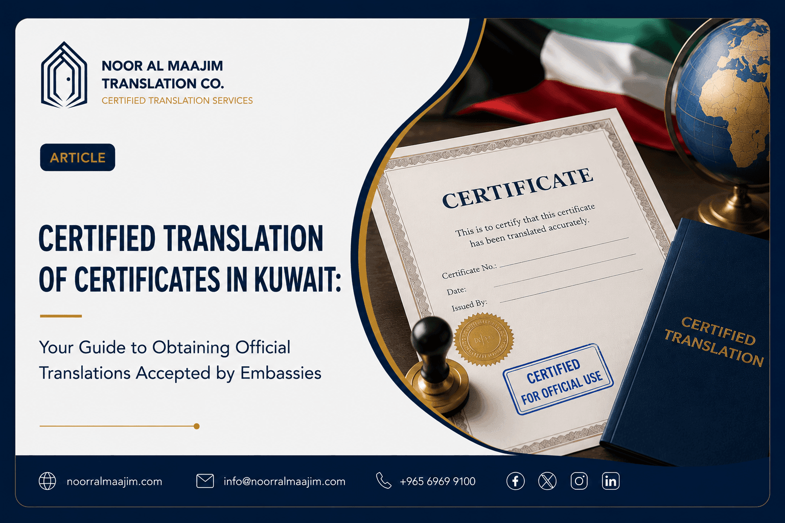 Certified Certificate Translation in Kuwait