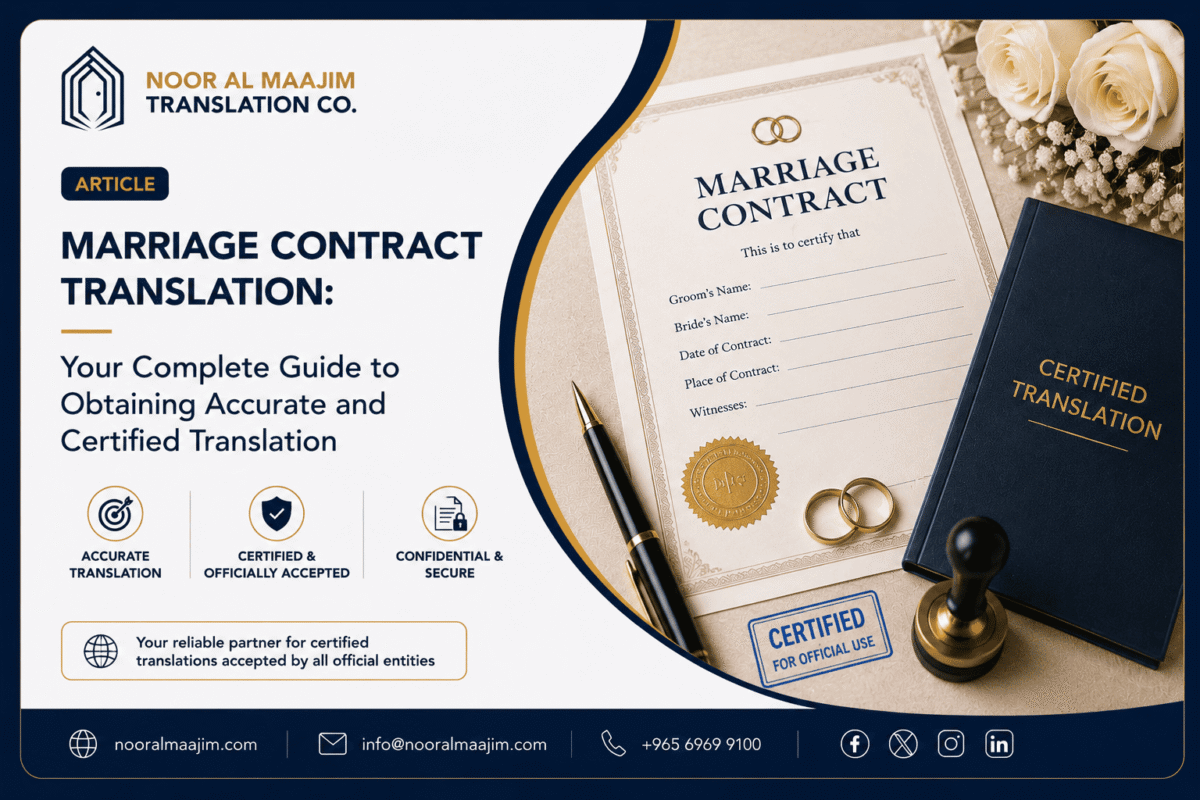 Marriage Certificate Translation