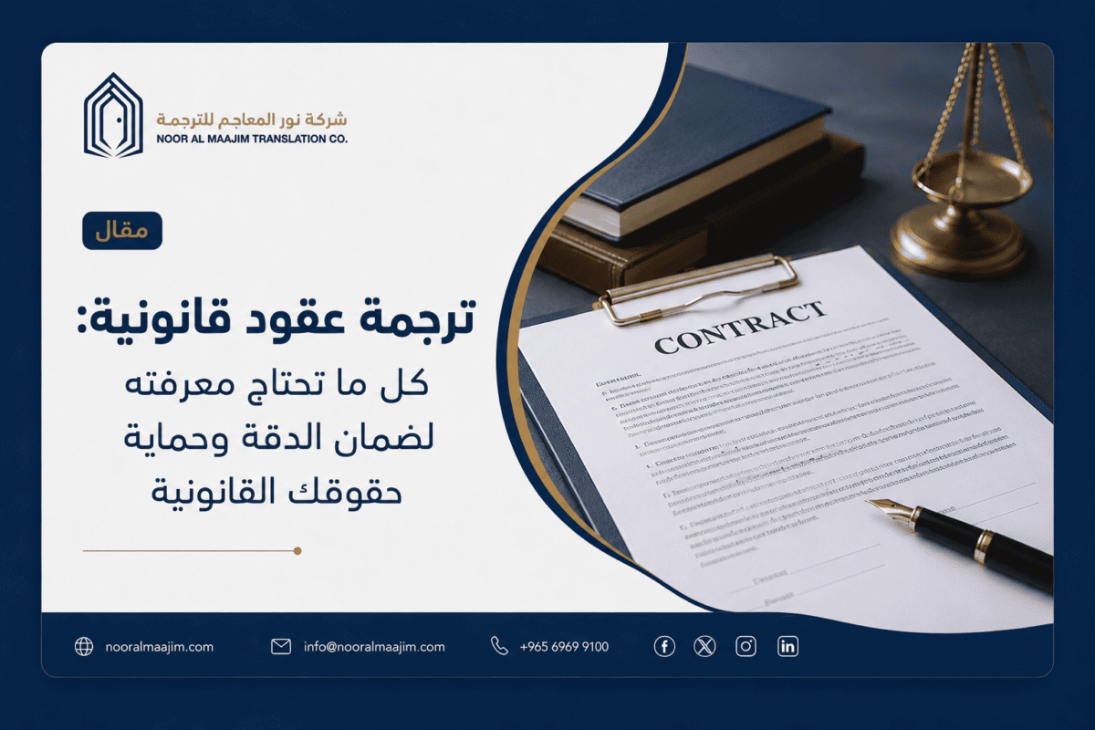 ترجمة عقود قانونية