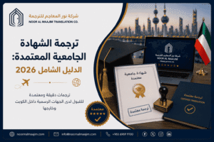 ترجمة الشهادة الجامعية