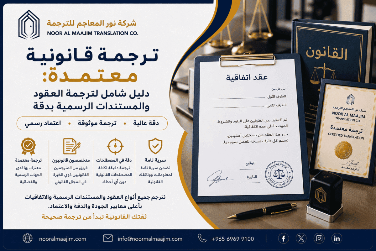 ترجمة قانونية معتمدة