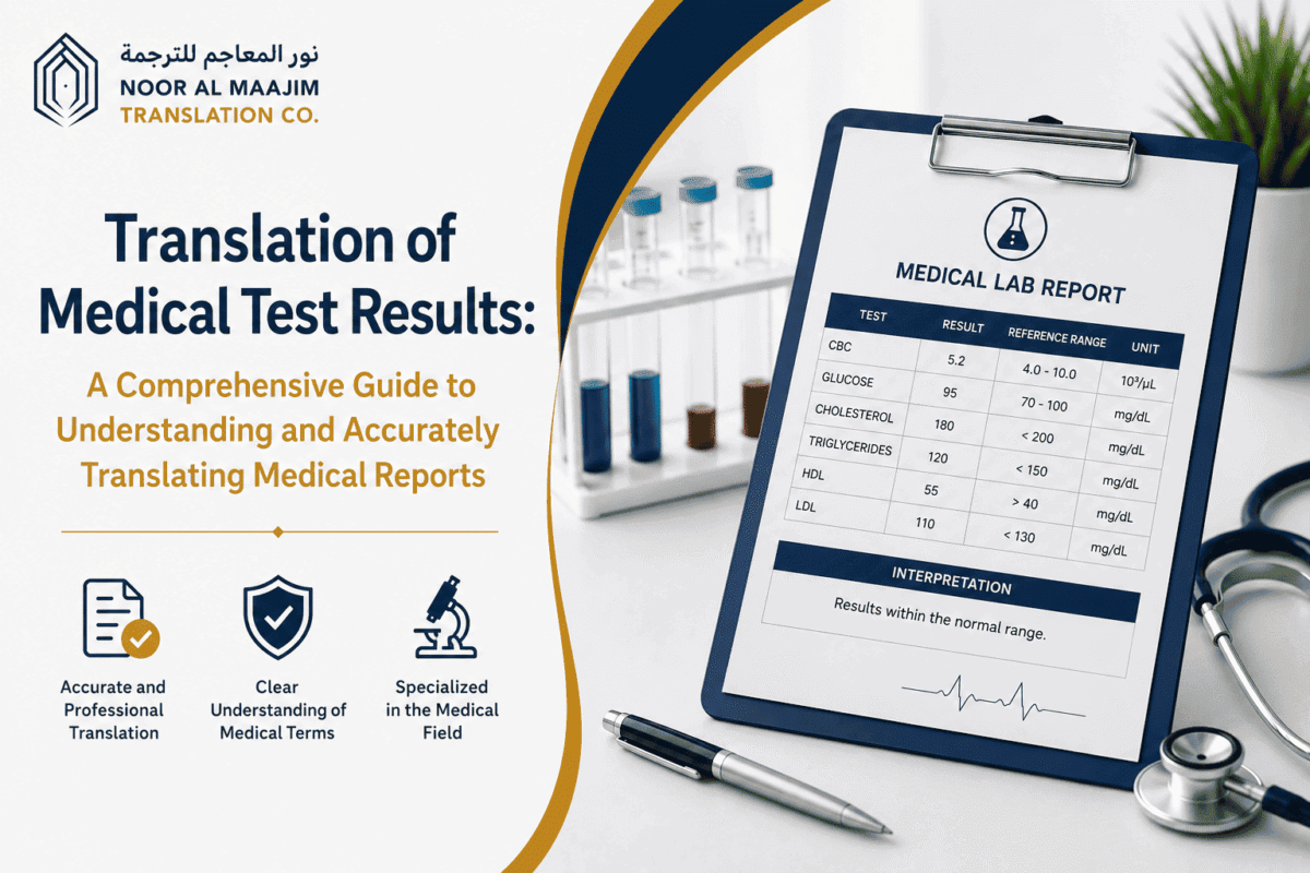 Translation of Medical Test Results