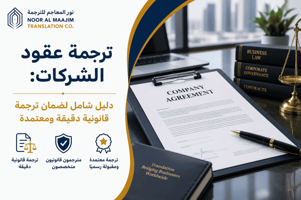 ترجمة عقود الشركات
